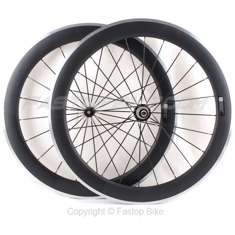 60mm Carbon&Alu wheelset with Powerway R36